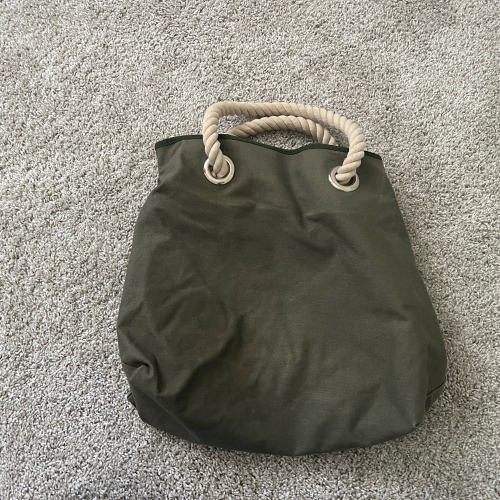RARE Opening Ceremony reversible camo army green tote bag - Picture 5 of 8